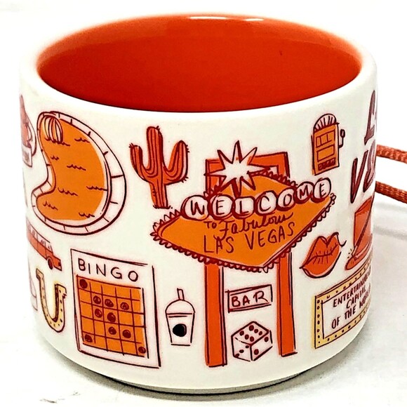 Starbucks Las Vegas Been There Series Mini Mug Ornament 2022 2 Fl Oz Collectible - Picture 2 of 9